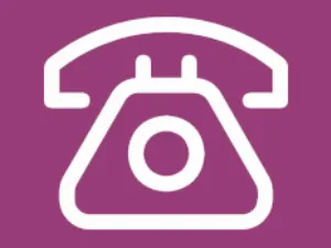Icon of rotary dial telephone